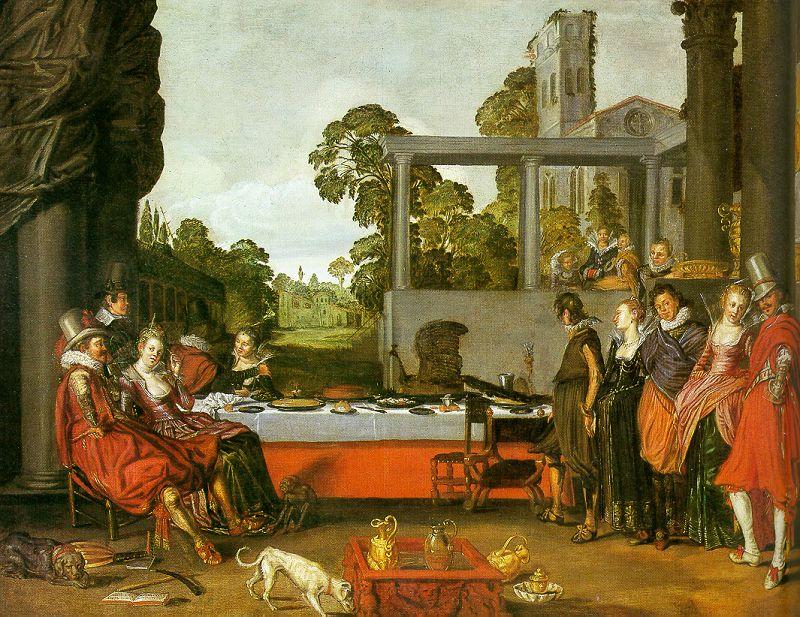 Willem Buytewech Merry Company in the Open Air oil painting picture
